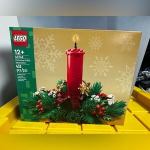 LEGO Festive Red Candle with Greenery